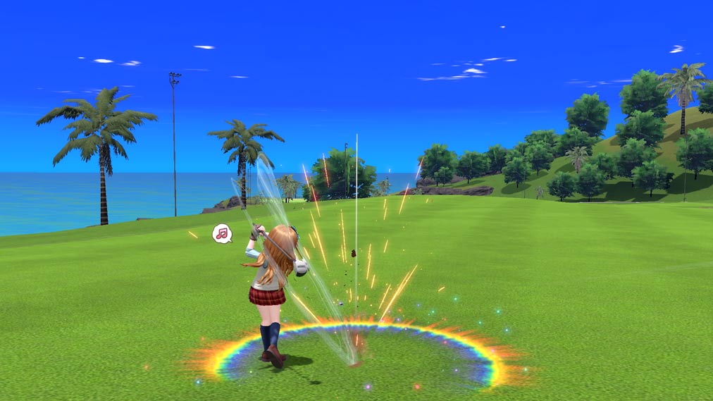 『みんなのGOLF WORLD予約受付中 ゲーム画面1