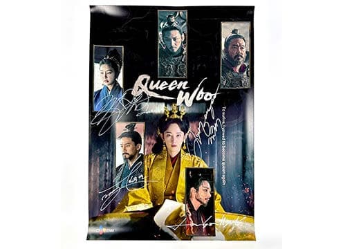 チョン・ジョンソ、キム・ムヨル、チョン・ユミ、イ・スヒョク サイン入りポスター