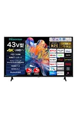 画像:ハイセンス 4Kチューナー内蔵/HDR対応43V型液晶テレビ 43E65K