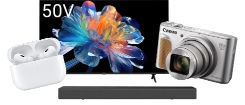 カメラ・テレビ・イヤホン・家電