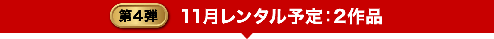 第4弾 11月レンタル予定：2作品