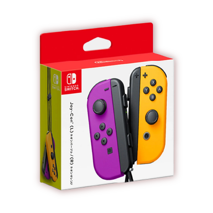 画像：Joy-Con (L) ネオンパープル/ (R) ネオンオレンジ