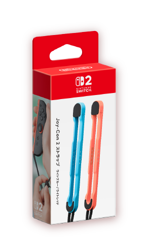 画像：Joy-Con 2 ストラップ ライトブルー/ライトレッド