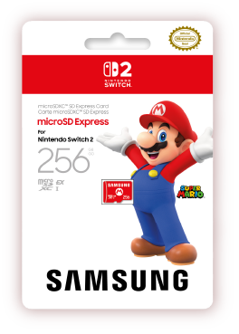 画像：Samsung microSD Express Card 256GB for Nintendo Switch 2