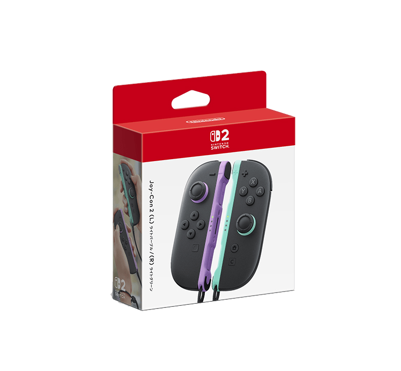 画像：Joy-Con 2 (L) ライトパープル/(R) ライトグリーン